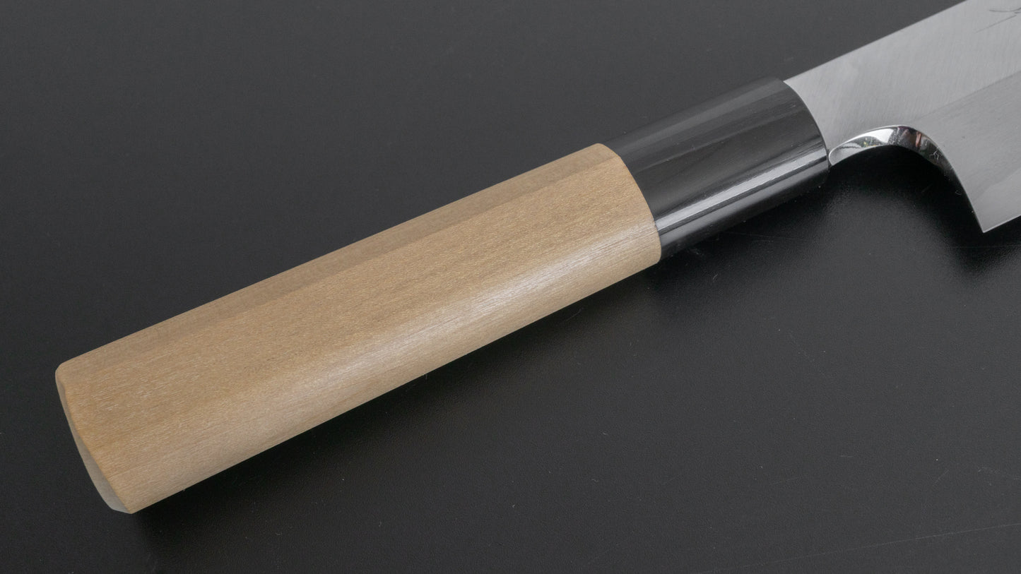Hitohira Kikuchiyo Manzo White #3 Kamagata Usuba 180mm Ho Wood Handle (D-Shape)