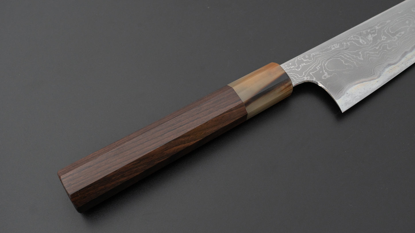 Hitohira Tanaka Yohei Blue #1 Damascus Gyuto 210mm Ebony Handle