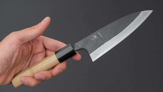 Hitohira Onihiro White #1 Funayuki 120mm Ho Wood Handle (D-Shape)