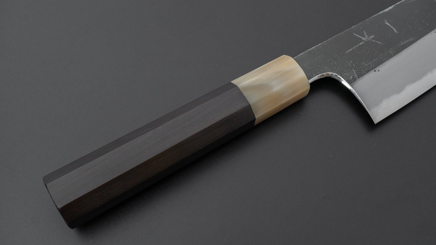 Hitohira Togashi Blue #2 Kurouchi Bunka Ebony Handle