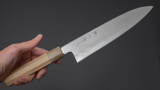 Tetsujin Silver #3 Ukiba Gyuto 210mm Ho Wood Handle