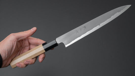 Tetsujin Blue #2 Kasumi Sujihiki 210 mm Ho houten handvat