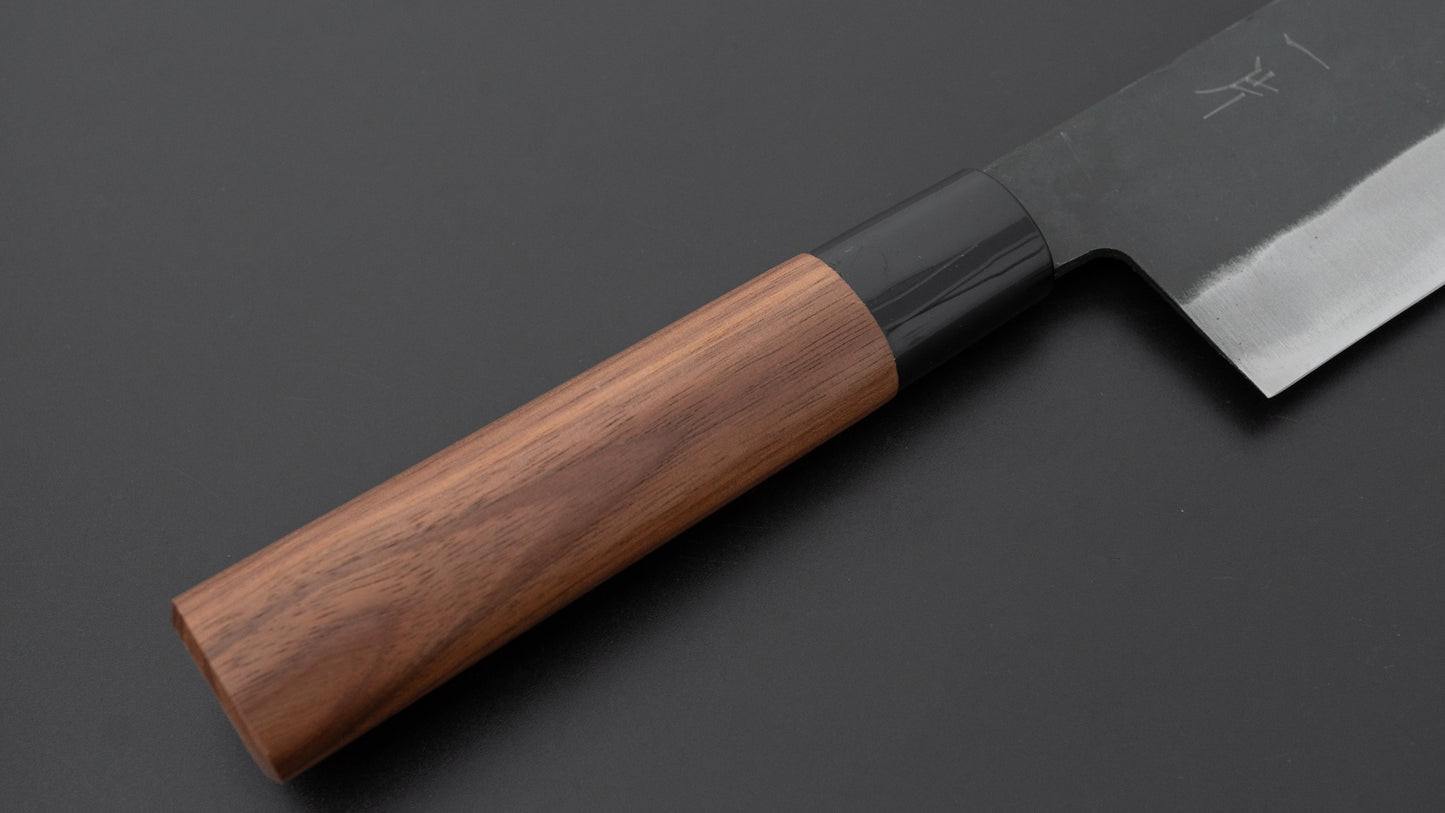 Hitohira Hizen Kurouchi Wit #2 Nakiri 165 mm walnoot handvat