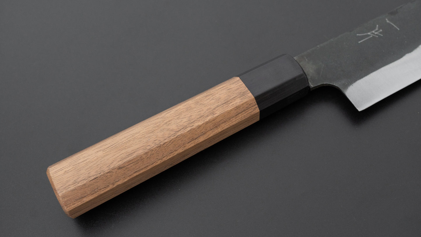 Hitohira Hizen Kurouchi Blue #1 Santoku 165mm Walnut Handle