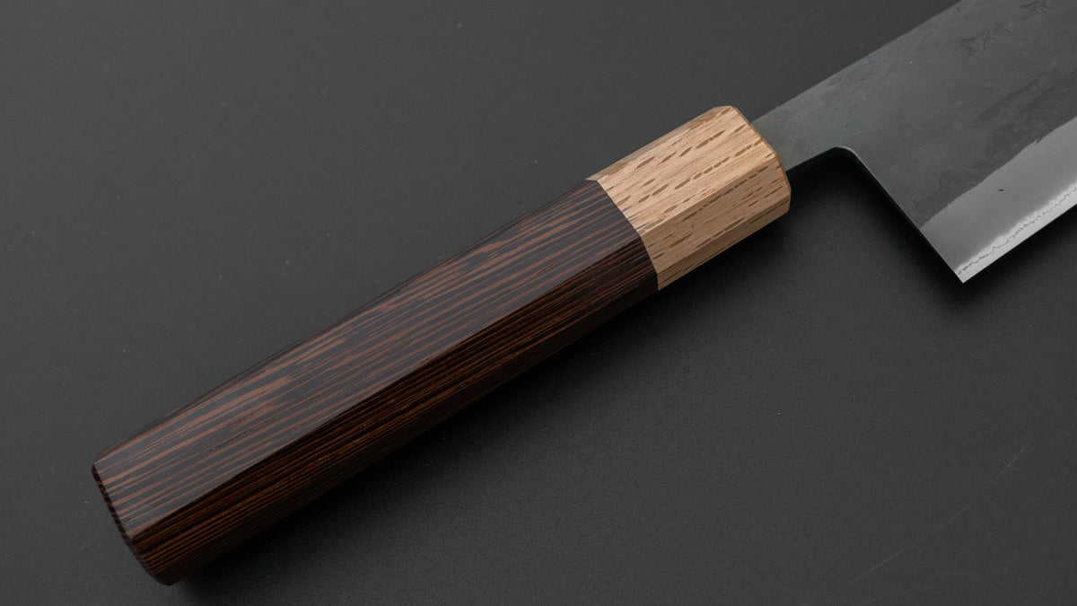 Hitohira TD Blue #2 Stainless Clad Kurouchi Santoku 165mm Wenge Handle