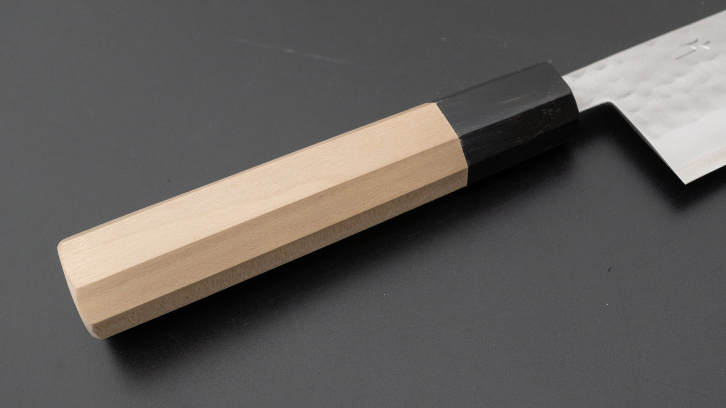 Hitohira NM Tsuchime Gyuto 180mm Ho Wood Handle