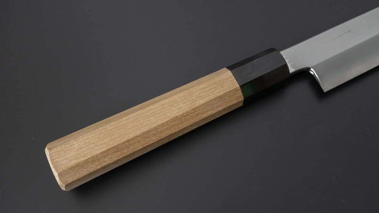 Hitohira Kikuchiyo Mosuke Silver #3 Kiritsuke Yanagiba 300mm Ho Wood Handle (Saya)