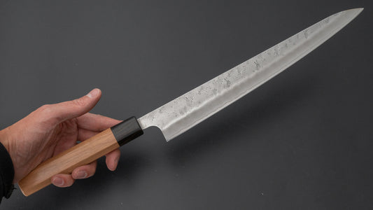 Hitohira Futana S3 Nashiji Sujihiki 270mm Cherry Wood Handle