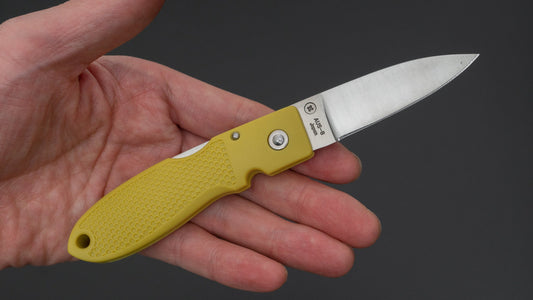 MOKI Coupe Folding Knife Grilon Handle (Mustard Yellow)