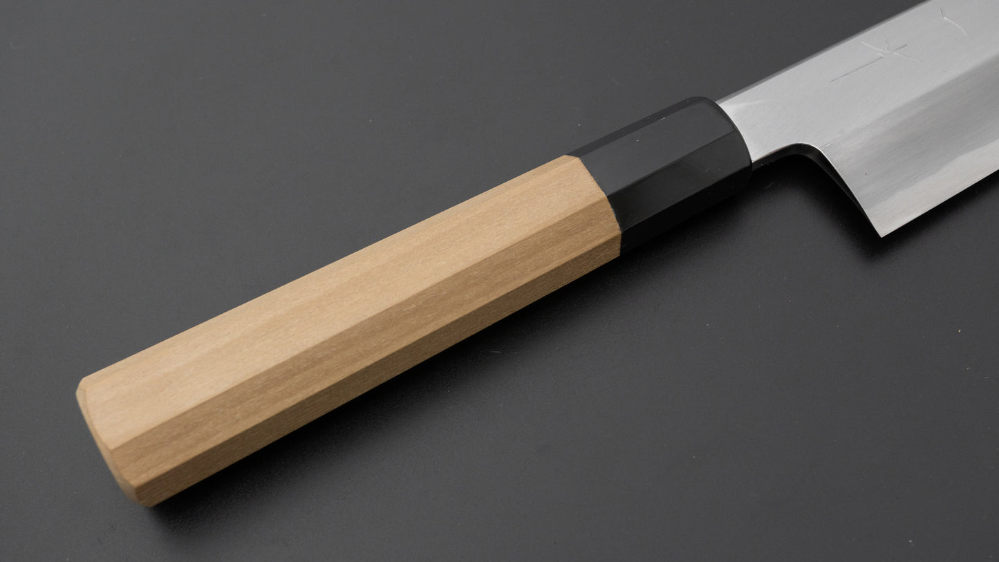 Hitohira Kikuchiyo Mosuke Blue #2 Kiritsuke 240mm Ho Wood Handle (Saya)