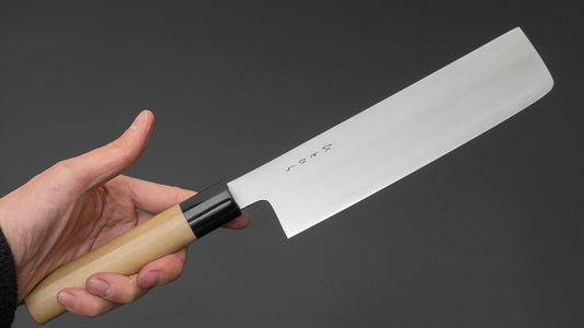 Hitohira KH roestvrij Nakiri 180 mm Ho houten handvat (D-vorm)