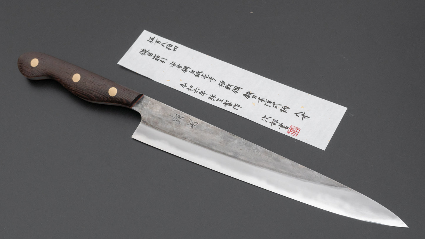Jiro Tsuchime Yo Sujihiki 240 mm Tagayasan-handvat (#584)