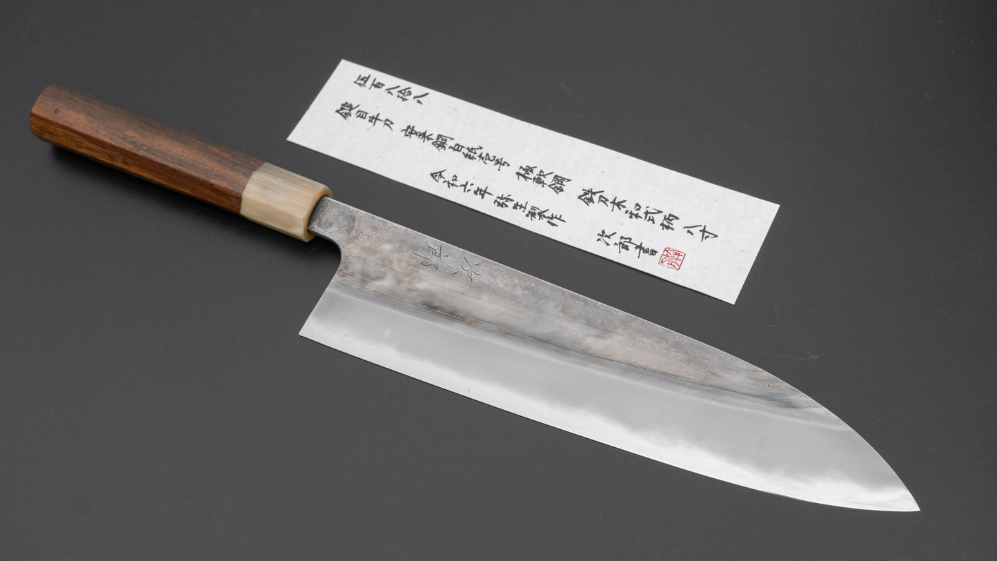 Jiro Tsuchime Wa Gyuto 240 mm Taihei Tagayasan-handvat (#588)