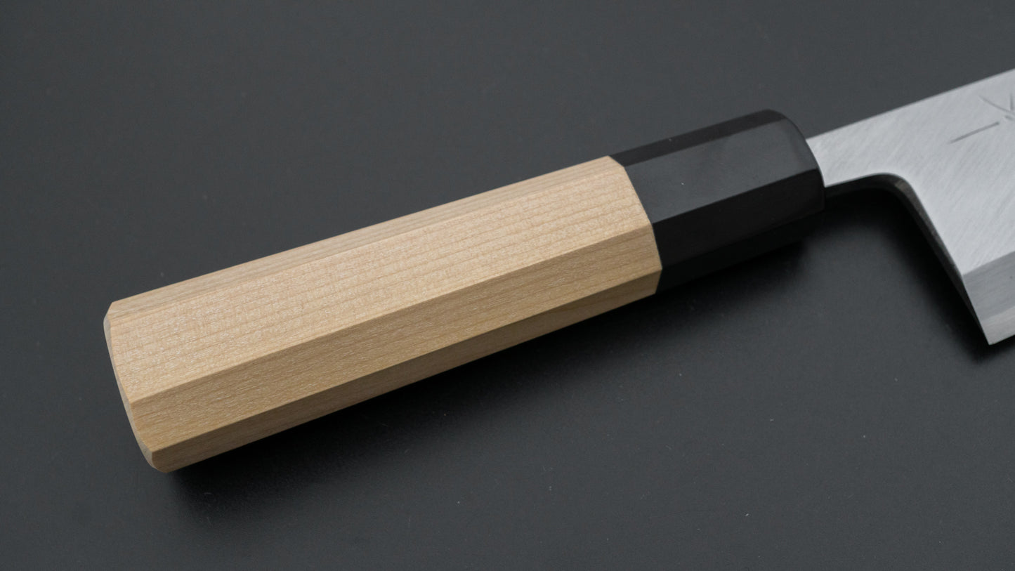 Hitohira Togashi Wit #2 Deba 165 mm Ho houten handvat (Saya)