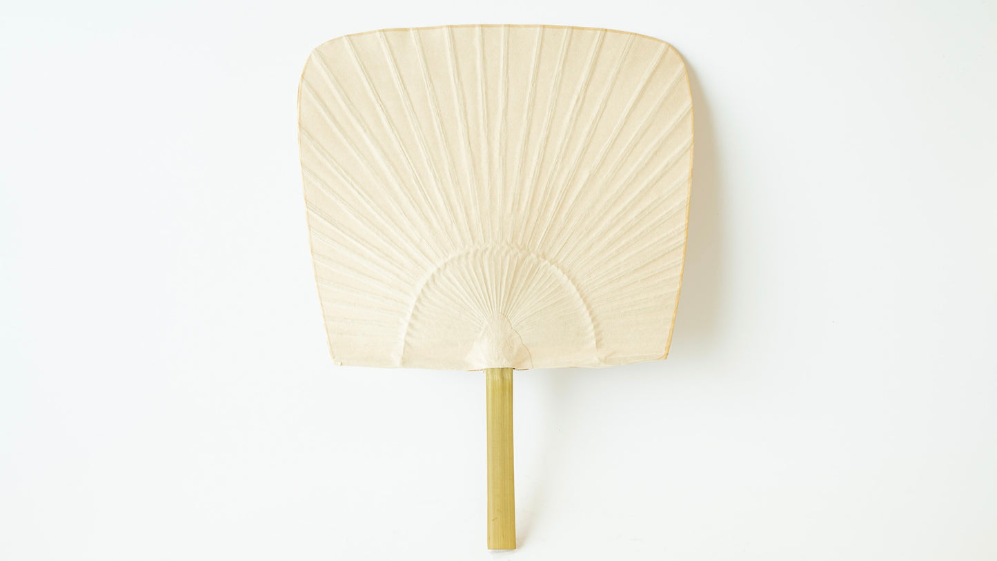 Ichimonji-Uchiwa Fan Beige