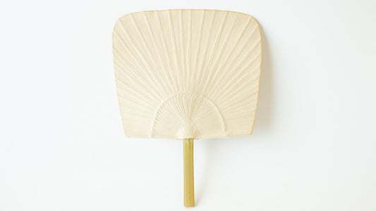 Ichimonji-Uchiwa Fan Beige