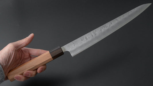 Hitohira Futana S3 Nashiji Sujihiki 240mm Cherry Wood Handle