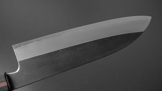 Hitohira Kikuchiyo Kyuzo White #2 Kurouchi Santoku 180mm Cherry Wood Handle