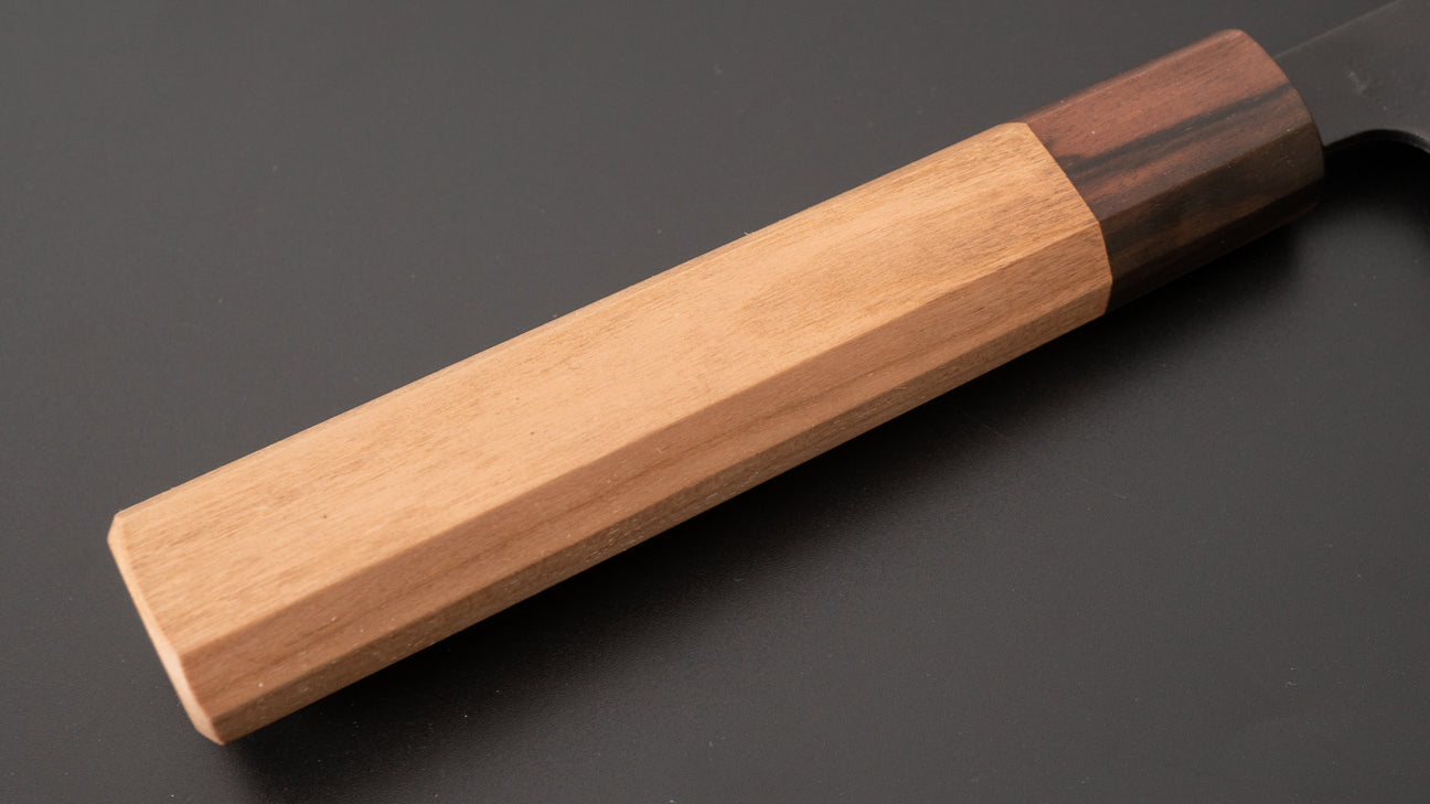 Hitohira Futana SB Kuro Nashiji Bunka Cherry Wood Handle