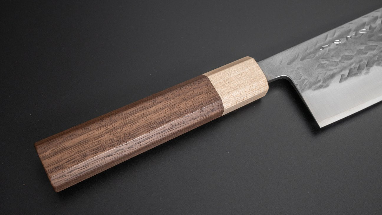 Hitohira TD SLD Tsuchime Nakiri 165 mm walnoot handvat