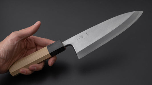 Hitohira Tanaka Manzo White #2 Deba 165mm Ho Wood Handle (Saya)