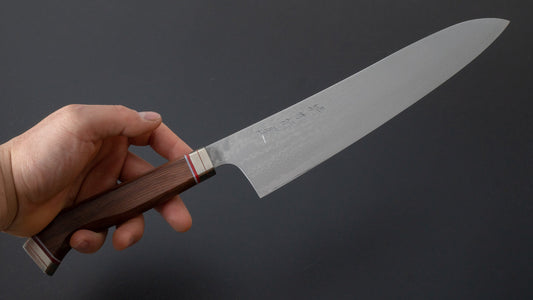 Hitohira Imojiya TH Damascus Gyuto 240 mm Fusion Tagayasan-handvat
