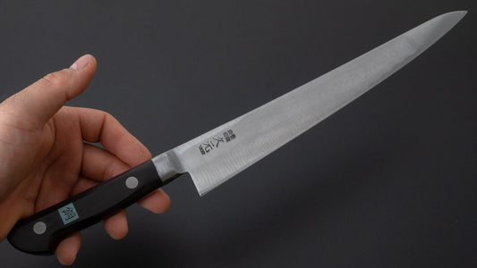 Morihei Hisamoto Hagane Sujihiki 240mm Pakka Handle