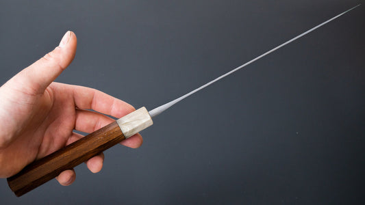 Jiro Tsuchime Wa Sujihiki 240 mm Taihei Tagayasan-handvat (#340)