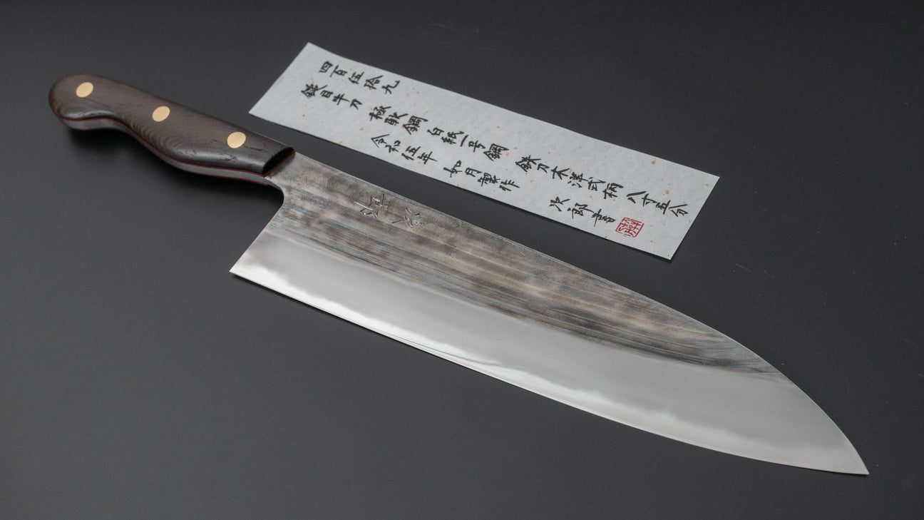 Jiro Tsuchime Yo Gyuto 255 mm Tagayasan-handvat (#459)