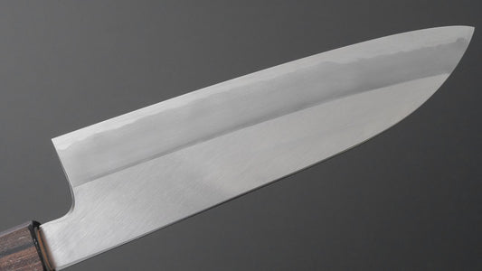 Hitohira Kikuchiyo Kyuzo White #2 Migaki Santoku 180mm Cherry Wood Handle