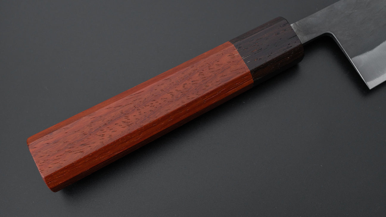 Hitohira TD Blue #2 Stainless Clad Kurouchi Gyuto 210mm Padauk Handle