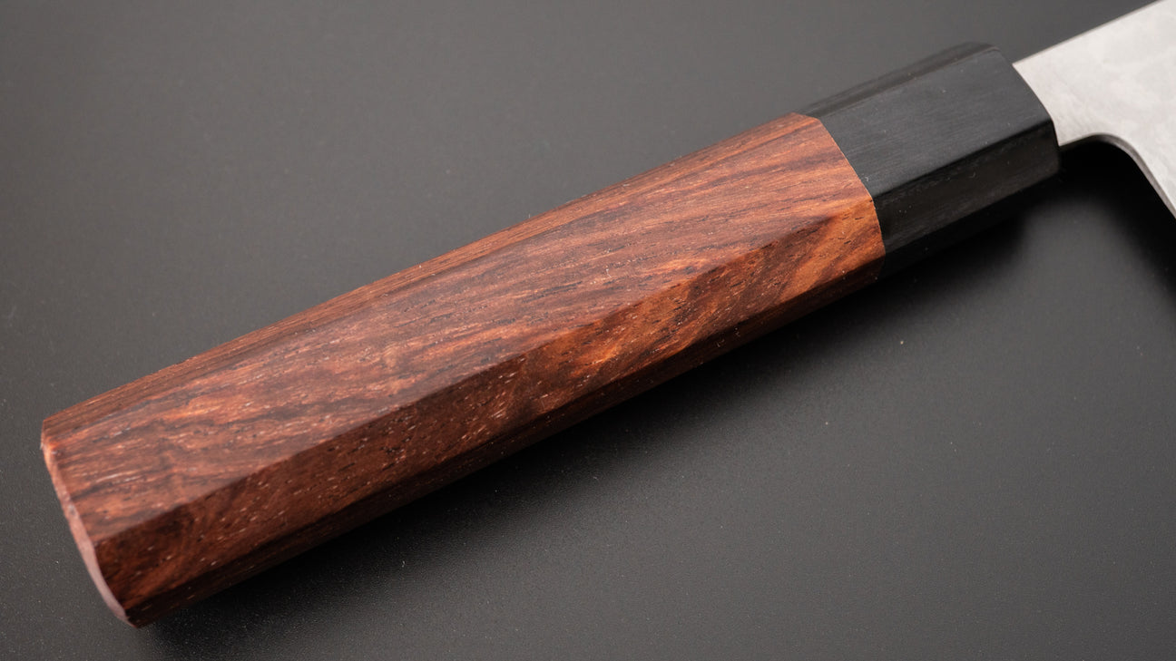 Hitohira Setsu Forged VG-10 Damascus Santoku 165mm Jutan Handle