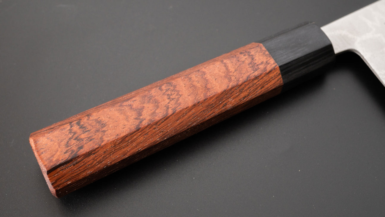 Hitohira Setsu Forged VG-10 Damascus Nakiri 165mm Jutan Handle