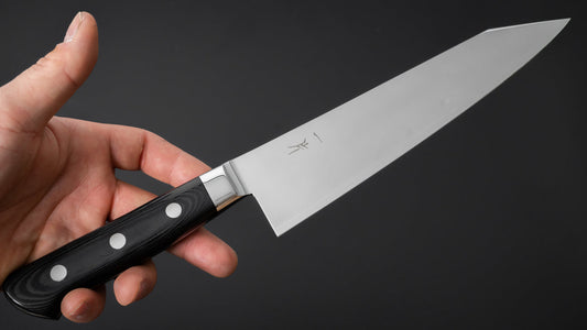 Hitohira FJ SG2 Kiritsuke Gyuto 210mm Linen Micarta Handle (Mirror Polished)