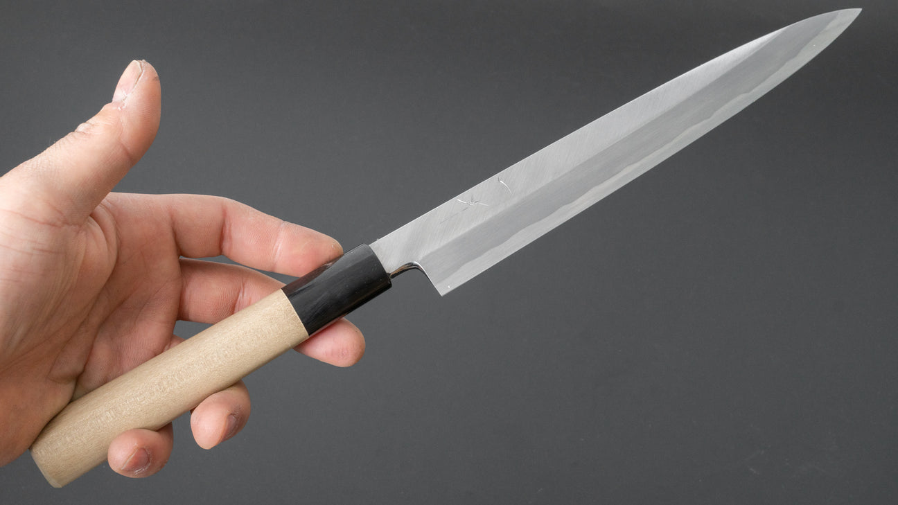Hitohira Kikuchiyo Manzo White #3 Yanagiba 210mm Ho Wood Handle (D-Shape)