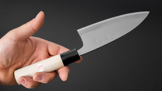 Morihei Yoshitomo linkshandige Deba 135 mm populieren handvat