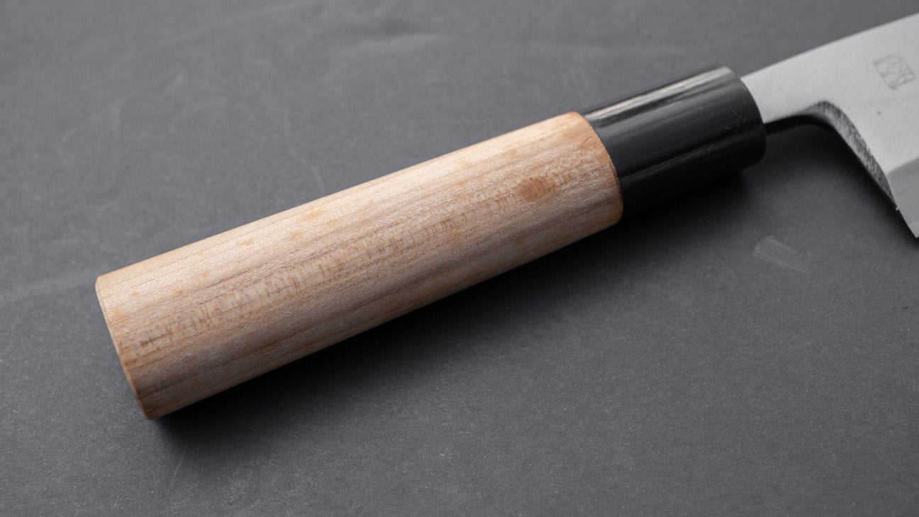 Morihei Hisamoto Vintage White Steel Deba 120mm Ho Wood Handle