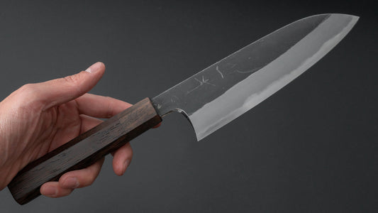 Hitohira Togashi White #2 Kurouchi Santoku Tagayasan Handle