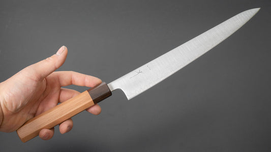 Hitohira Futana SB Migaki Sujihiki 270mm Cherry Wood Handle