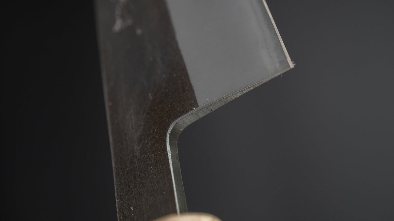 Hitohira TD Blue #2 Stainless Clad Kurouchi Petty 135mm Walnut Handle