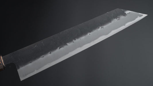 Hitohira Futana SB Kuro Nashiji Kiritsuke Gyuto 210 mm kersenhouten handvat