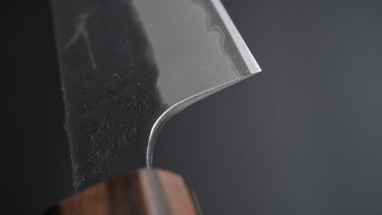 Hitohira Futana SB Kuro Nashiji Petty 150mm Cherry Wood Handle