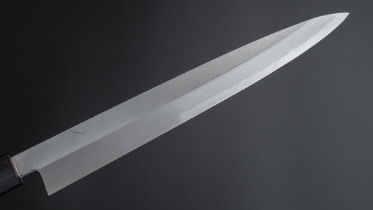 Hitohira Kikuchiyo Manzo Wit #3 Yanagiba 240 mm walnoot handvat (Saya)