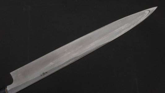 Morihei Munetsugu Wit #2 Yanagiba 270 mm Ho houten handvat (fijne afwerking)