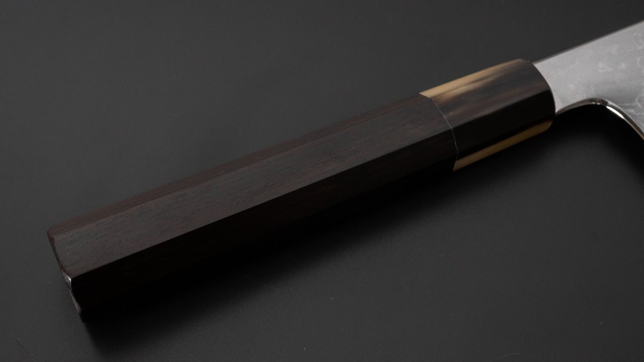 Hitohira Togashi White #1 Damascus Gyuto 240mm Ebony Handle