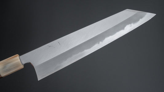 Hitohira Tanaka Kyuzo Blue #1 Migaki Kiritsuke Gyuto 240mm Ziricote Handle (Extra Height)