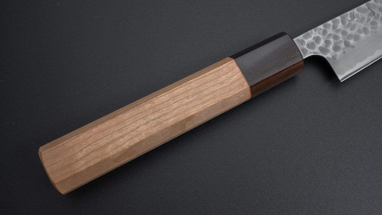 Hitohira Futana SB Migaki Tsuchime Petty 135mm Cherry Wood Handle