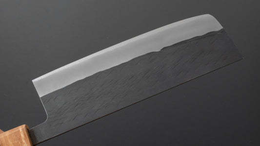 Hitohira TD Blue #2 roestvrij beklede Kurouchi Nakiri 165 mm walnoot handvat