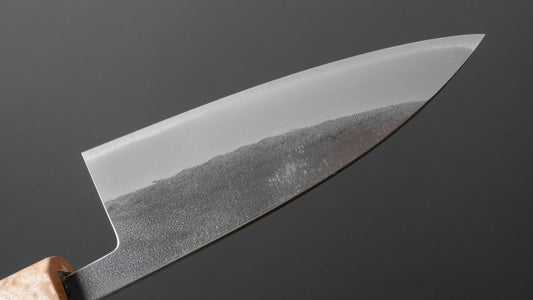 Hitohira TD Blue #2 roestvrij beklede Kurouchi Utility 105 mm walnoot handvat