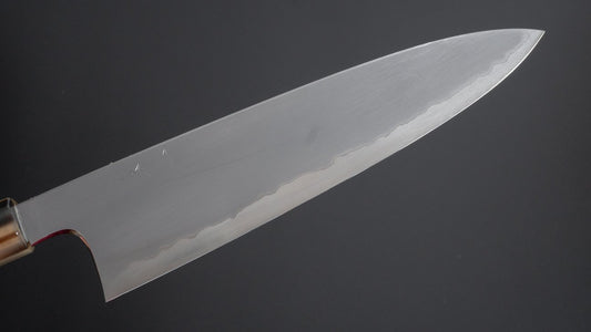 Hitohira Togashi wit #1 roestvrij beklede Kasumi Gyuto 210 mm ebbenhouten handvat